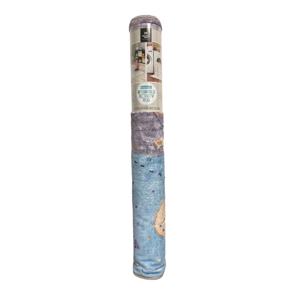 Member's Mark Everwash Washable Kids' Activity Area Rug 3' x 5' - Outer Space